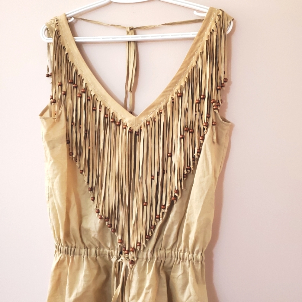 D&G - Dolce and Gabbana - beaded fringe top